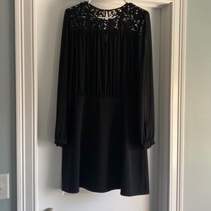 MICHAEL Michael Kors Lace combo long sleeve dress